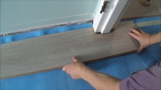 Installing Laminate/Cork Flooring without Transitions: How to Pass a Door Jamb MrYoucandoityourself