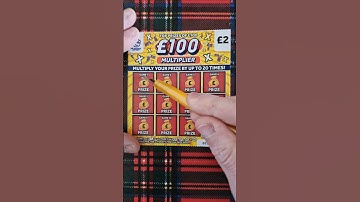 £100 multiplier scratch card play  #scratchtoscratch #scratchoffs #lottery #shorts #short #share