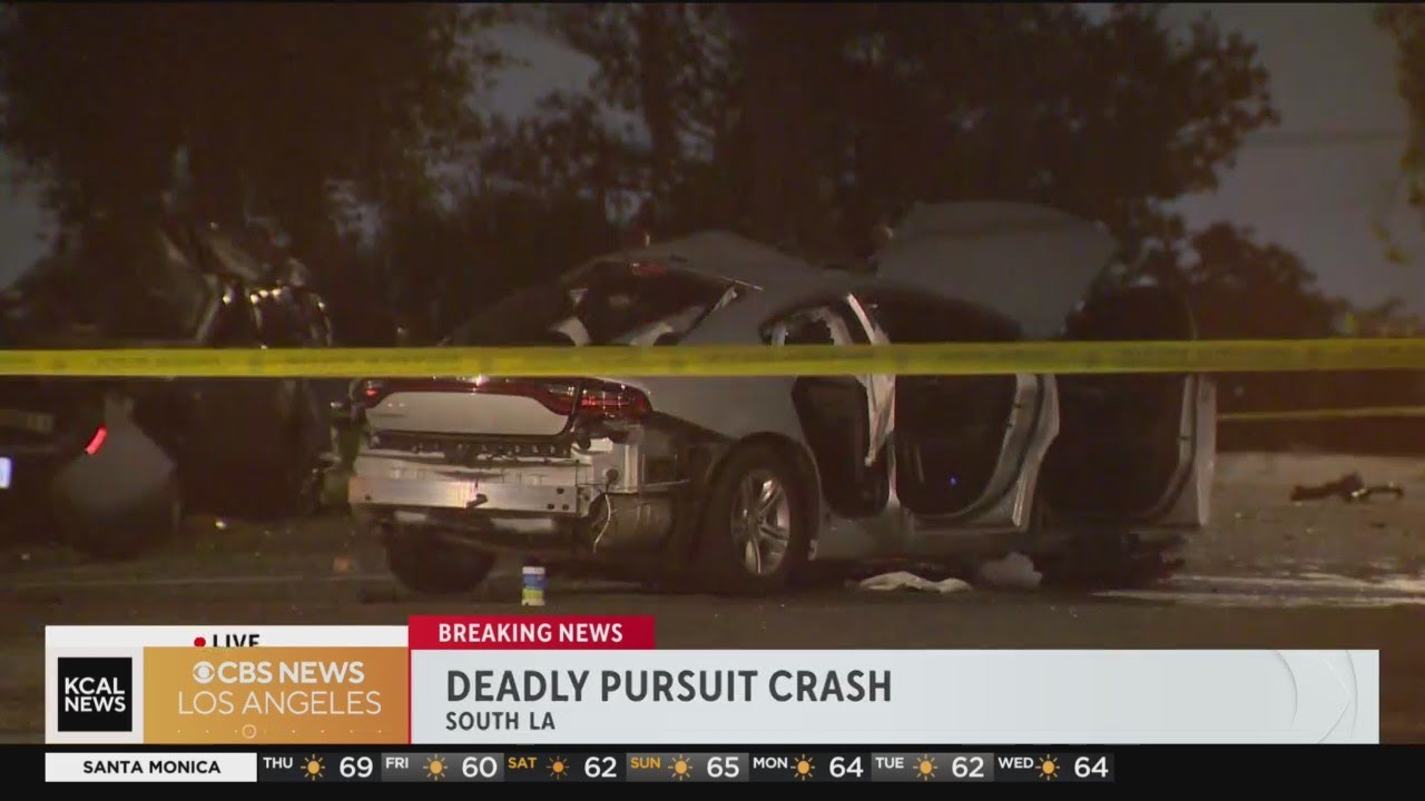 South L.A. crash: Police chase ends with driver killed, passengers ...