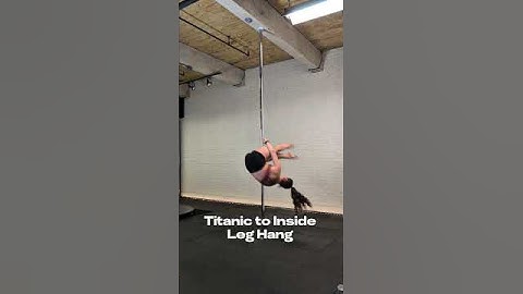 TITANIC TO INSIDE LEG HANG POLE DANCE MOVE 🚢 #poledance #polesport  #polefitness