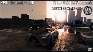 GTA 5 NVR + RESHADE + ENB VS NVR + REDUX ULTRA V3 RESHADE ¦Side By Side Graphics Comparison 2017¦ #2
