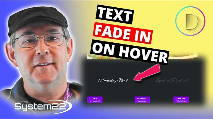Divi Theme Text Fade In On Hover 👍👍👍