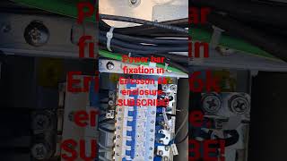 Fixation of power bar in Ericsson enclosure. #ericssonbts #telecom #safeindia #itu