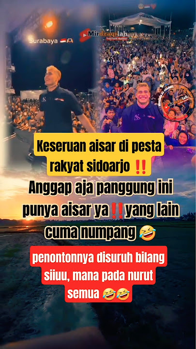 keseruan aisar di pesta rakyat sidoarjo #aisarkhaled #aisar