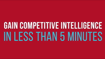 Gain Competitive Intelligence in Less Than 5 Minutes