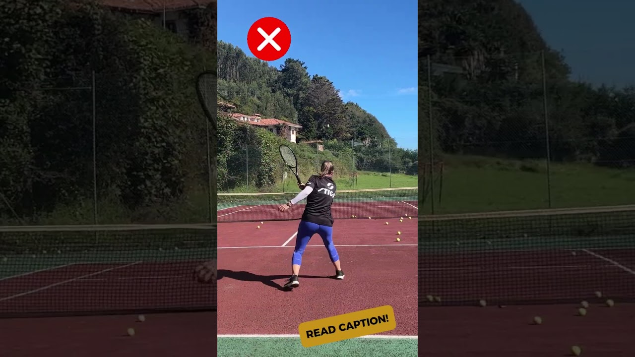 Use the "hop-hop" step on shorter, lower balls #tennis