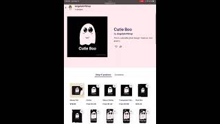 Cutie Boo Merch! 👻😊 My Red Bubble Shop!