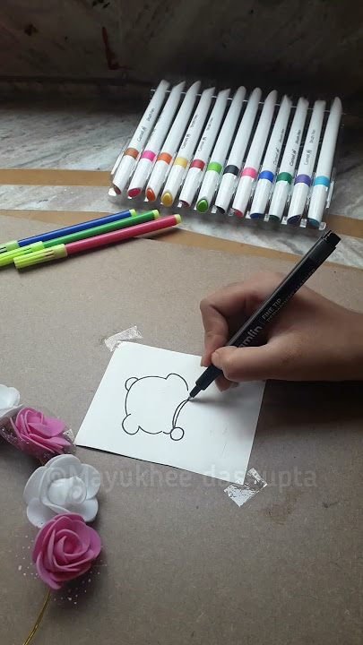 Cute pooh drawing🌷#cartoondrawing #trending #newsong#cartoon