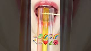 asmr RAINBOW JELLY 무지개 젤리 eating sounds