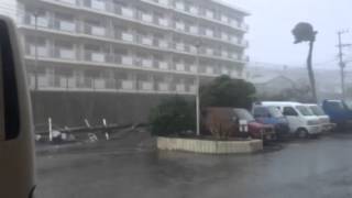 台風24号 in 沖永良部島