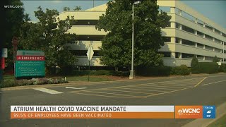 Atrium Health says 99.5% of employees have been vaccinated