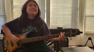 Slipknot "Before I Forget" Bass cover by 11 yo.