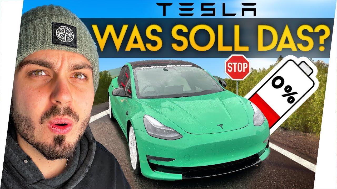 TESLA Reichweite unter 0% Ladung! 😯