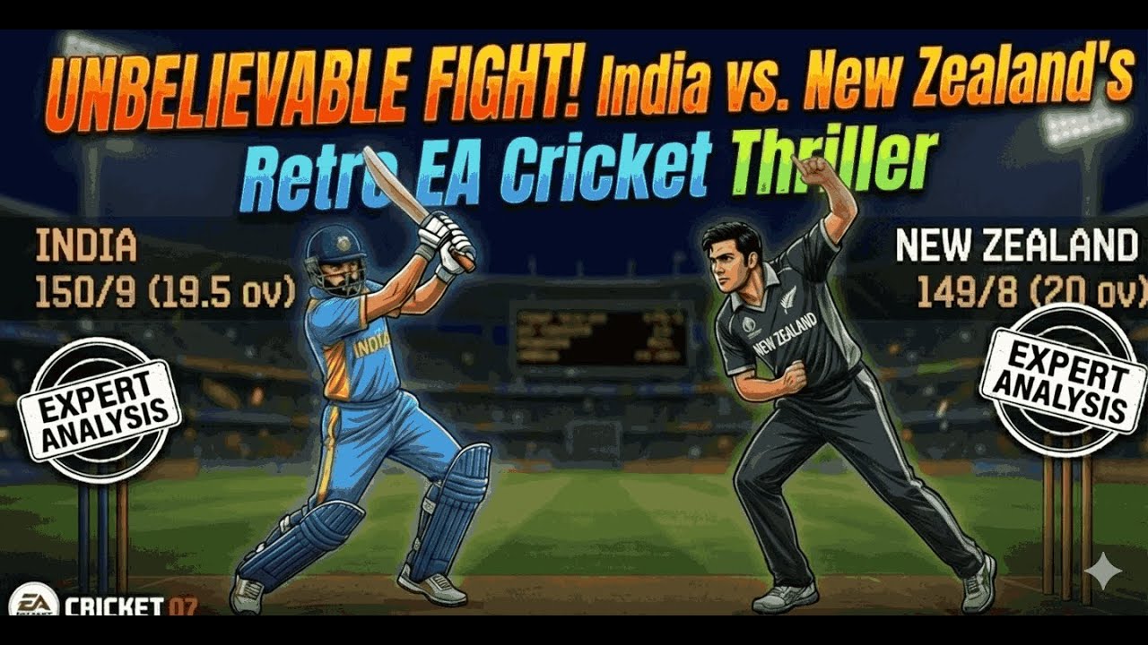 Невероятная битва! Индийская и новозеландская ретро-крикетная феерия от EA.