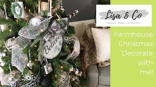 Farmhouse Christmas Decorate with me!