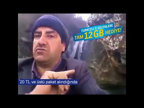 Şelale videosu ile ünlenen adam TURKCELL reklamında oynadı.