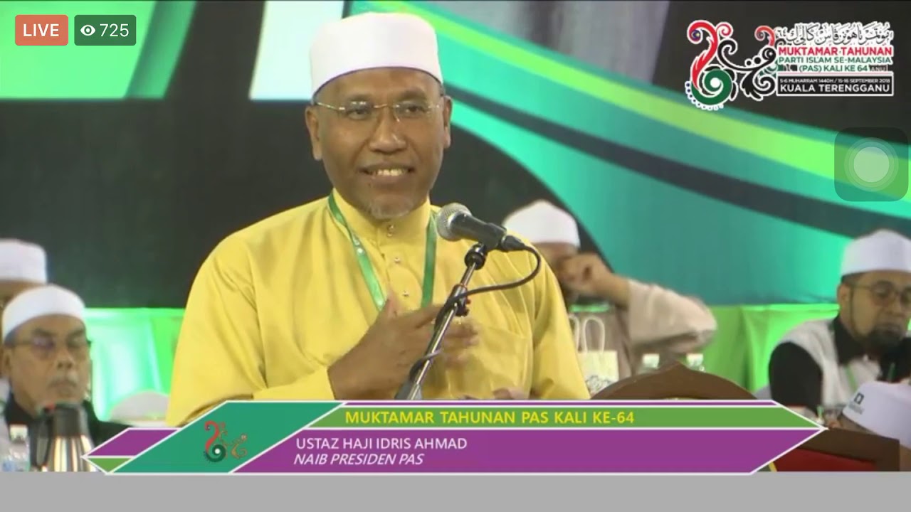 Ucapan Penangguhan Di Muktamar Pas Kali Ke 64 Ustaz Idris Ahmad Youtube
