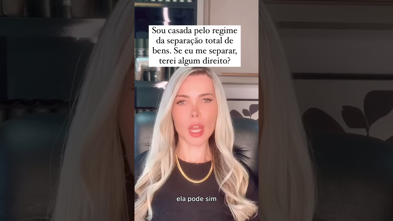 Mesmo no regime da separação total de bens, a partilha pode ser possível!! Inscreva-se no canal!!