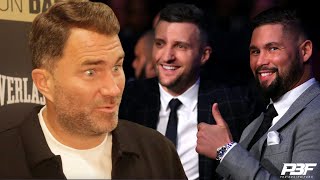 EDDIE HEARN RESPONDS TO TONY BELLEW SAYING HE'D BE WILLING TO FIGHT CARL FROCH AND PREDICTS WINNER