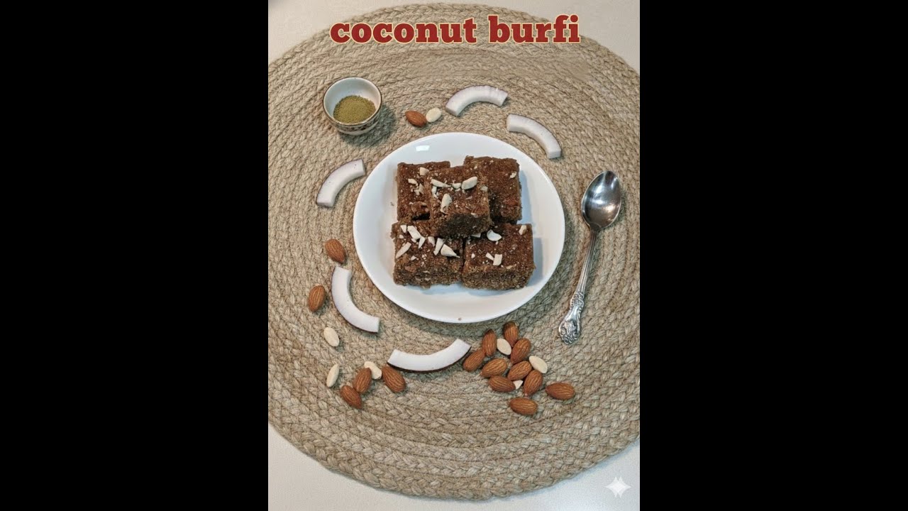 SOFT, TASTY AND INSTANT COCONUT BURFI