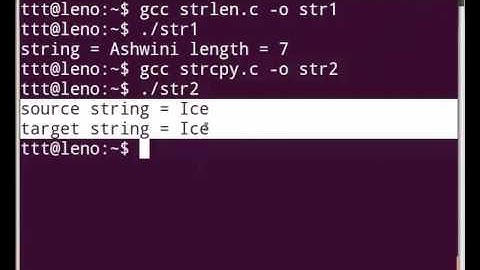 String Library Functions English Part 16