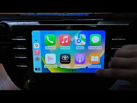 Активация оригинального штатного Carplay и Android Auto на Toyota Camry 70 JBL