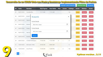 Video 9: Desarrollo de un CRUD Web con Flask y Bootstrap Implementando Filtro de Fechas