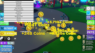 ⚡Ninja Legends Script Hack GUI Autofarm Auto All Element Showcase (Pastebin)