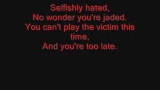 Evanescence: Call Me When You&#39;re Sober (lyrics)