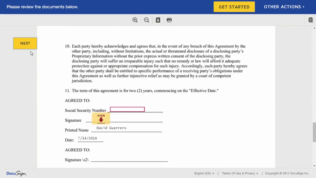How To Sign A Document With DocuSign YouTube