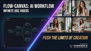 Transform your creative process with the new Flow-Canvas on YourRender.ai.