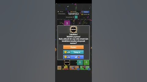 Drop the number WORLD RECORD BLOCK 262144