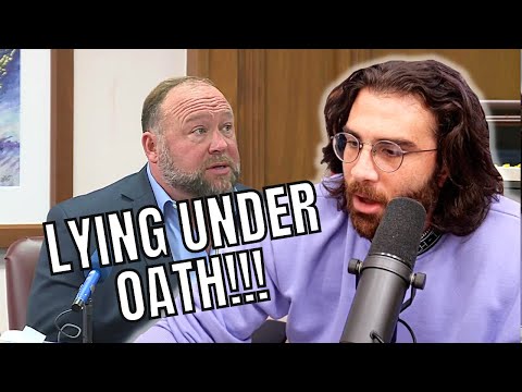 Thumbnail for Alex Jones DESTROYED In Court After LYING Under Oath | HasanAbi Reacts | Alex Jones Trial #politics