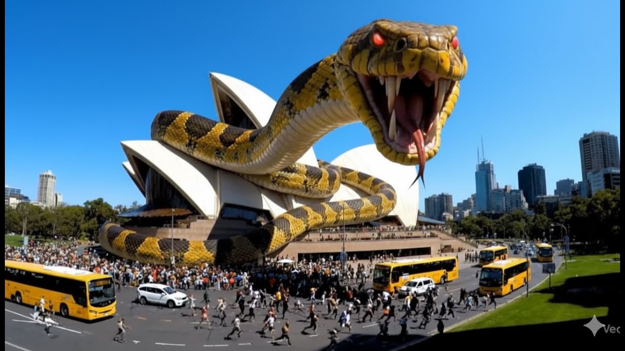 Giant snake spotted in Sydney: City rescue؛ paw SOS