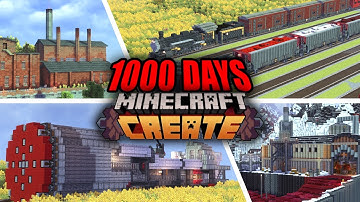 1000 days FULL MOVIE | Minecraft Create Mod | EP: 1-15