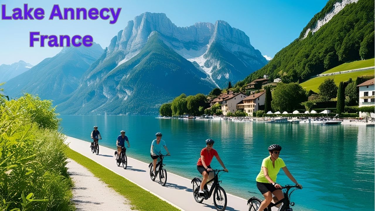 Choose the easy option cycling on an ebike around scenic Lake Annecy