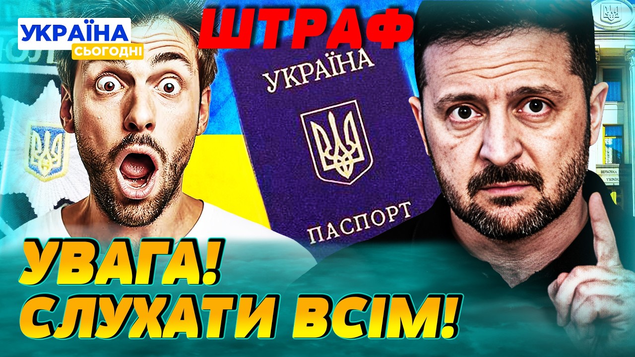 💥ШОК! ВЕРХОВНА РАДА ЦЕ УХВАЛИЛА! ШТРАФ ЗА СТАРИЙ ПАСПОРТ?! УКРАЇНЦЯМ ПРИГОТУВАТИСЯ! | Народна думка