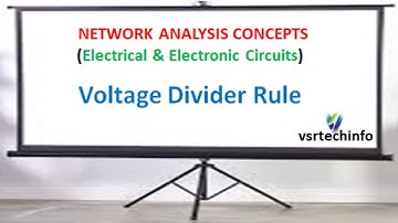 Voltage Divider Rule | Network Analysis Concepts | Network Analysis Basics for ECE and EEE