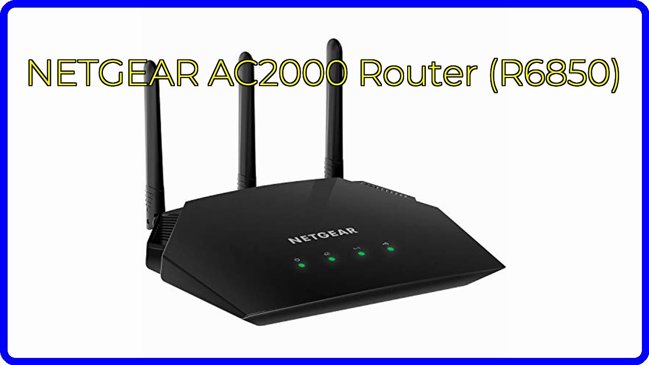 REVIEW (2025): NETGEAR AC2000 Router (R6850). First Look. - YouTube