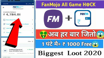 Fanmojo All games hack Trick|Every Time Win |₹1000 Paytm Cash In 1 Hour Free|By Syt tech