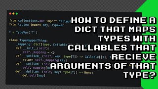 Celebrity Creating a Dictionary Mapping Types to Functions with Python Net Worth