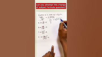 change of subject formula #mathshorts #mathematics #mathproblems #shortsvideo
