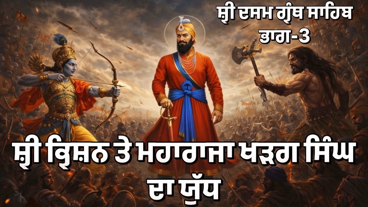 ਸ੍ਰੀ ਦਸਮ ਗ੍ਰੰਥ ਸਾਹਿਬ | ਸ੍ਰੀ ਕ੍ਰਿਸ਼ਨ ਤੇ ਮਹਾਰਾਜਾ ਖੜਗ ਸਿੰਘ ਦਾ ਯੁੱਧ | Katha Giani Sher Singh Ji