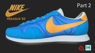 [Texturing/Shading] Nike Air Pegasus 83 in Substance Painter, Part 2, 나이키 운동화