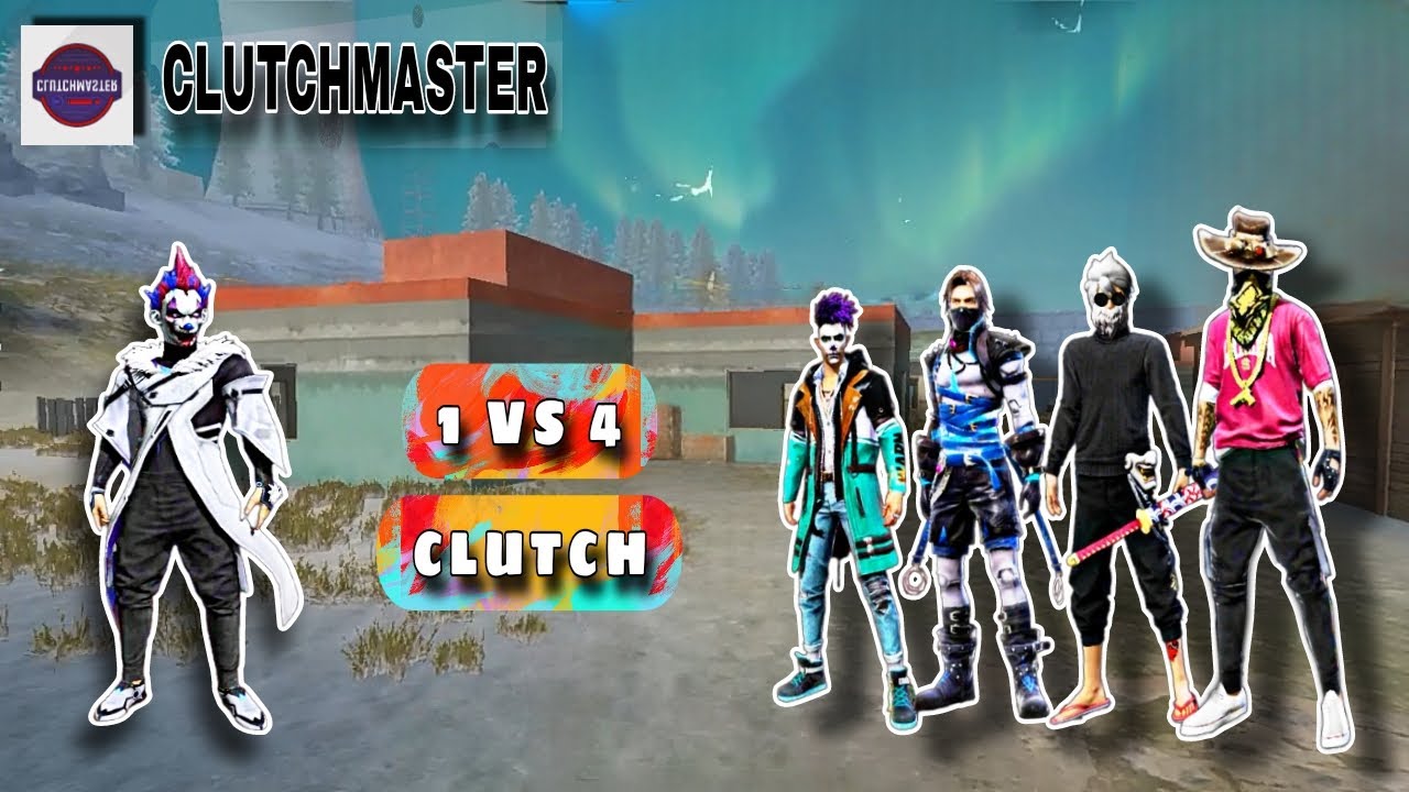 1 vs 4 Clutch in Free Fire | Free Fire hand cam | Free Fire Gameplay ...