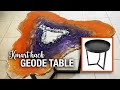 Kmart table hack - convert it into a freeform resin table (time-lapse)