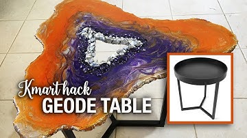Kmart table hack - convert it into a freeform resin table (time-lapse)