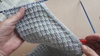 #24+3 Waffle St B Up 26ins Cardigan, Sheila's Just Knitting
