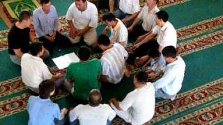 Kazakh Sufi's singing in a circle