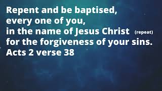 Acts 2:38 Memory verse